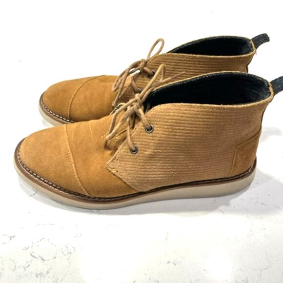 TOMS Mateo Chukka Boots Mens 9.5 Chestnut Brown Suede Casual Ankle Boot main image 9